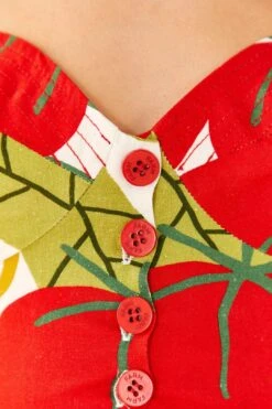 Farm Rio Tomato Tie Strap Crop Top 10 Farm Rio Tomato Tie Strap Crop Top -Farm Rio Shoop 306341 05