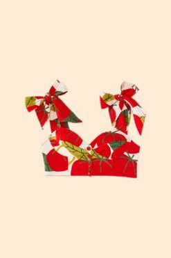 Farm Rio Tomato Tie Strap Crop Top 11 Farm Rio Tomato Tie Strap Crop Top -Farm Rio Shoop 306341 06