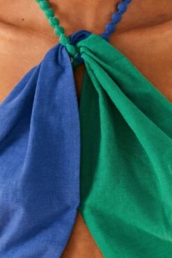 Farm Rio Blue And Green Crop Top -Farm Rio Shoop 306345 03