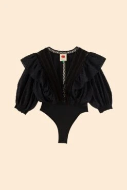 Farm Rio Black Lace Bodysuit -Farm Rio Shoop 306354