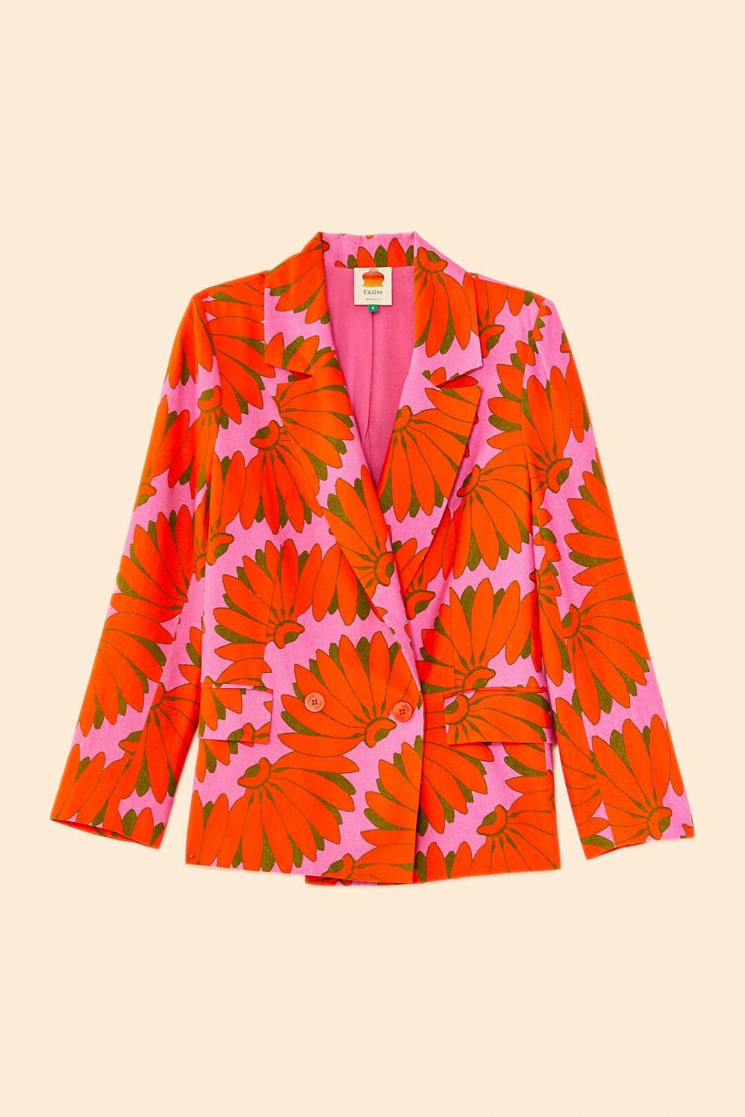 Farm Rio Pink Copacabana Blazer 6 Farm Rio Pink Copacabana Blazer - Image 6