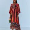 Macaw Show Maxi Dress