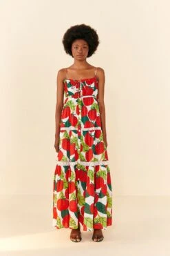 Farm Rio Tomato Midi Dress 8 Farm Rio Tomato Midi Dress -Farm Rio Shoop 306390 03