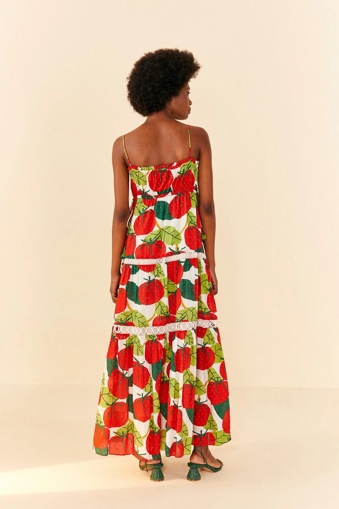 Farm Rio Tomato Midi Dress 4 Farm Rio Tomato Midi Dress - Image 4