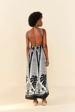 Black Macaw Elegance Maxi Dress -Farm Rio Shoop 306647 03
