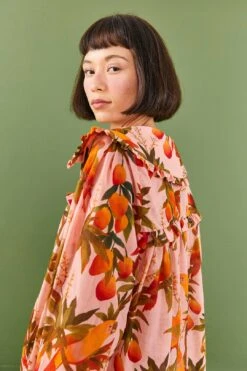Farm Rio Pink Mango Trees Blouse -Farm Rio Shoop 306655 03