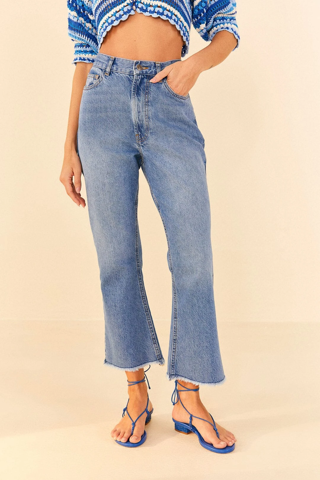 Farm Rio Light Wash Carrot Denim Pants 2 Farm Rio Light Wash Carrot Denim Pants - Image 2