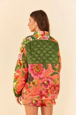 Farm Rio Orange Blooming Garden Sweatshirt -Farm Rio Shoop 306672 04