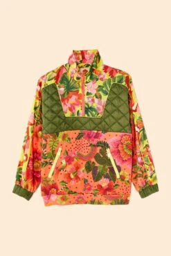 Farm Rio Orange Blooming Garden Sweatshirt -Farm Rio Shoop 306672 06