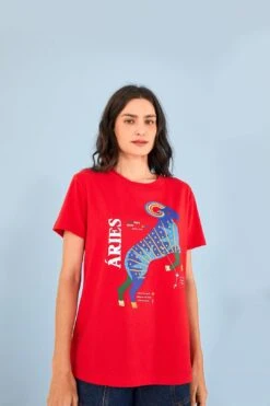 Farm Rio Aries Zodiac Organic Cotton T-Shirt