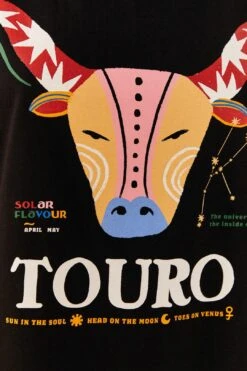 Farm Rio Taurus Zodiac Organic Cotton T-Shirt -Farm Rio Shoop 306690 04