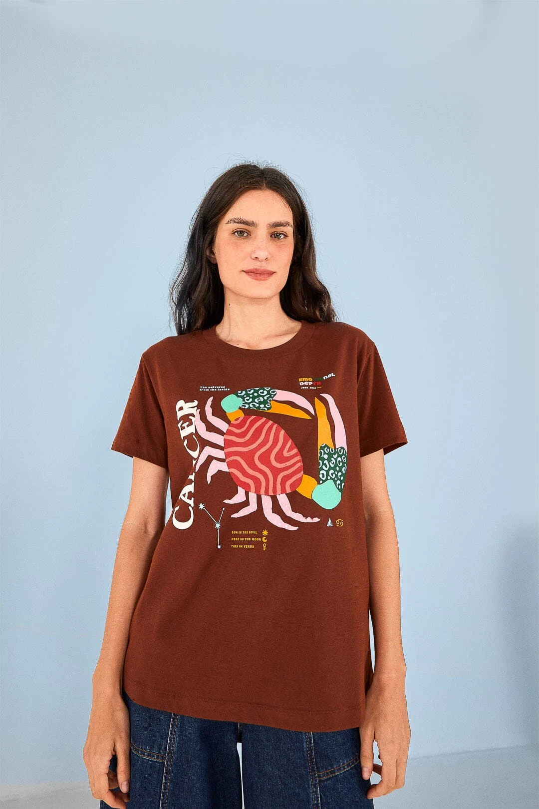 Farm Rio Cancer Zodiac Organic Cotton T-Shirt 2 Farm Rio Cancer Zodiac Organic Cotton T-Shirt - Image 2