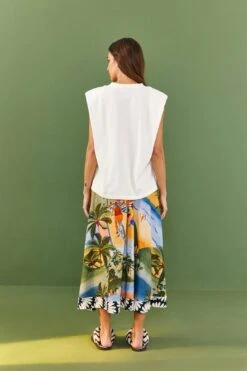 Farm Rio White Copacabana Organic Cotton T-Shirt 7 Farm Rio White Copacabana Organic Cotton T-Shirt -Farm Rio Shoop 306708 03