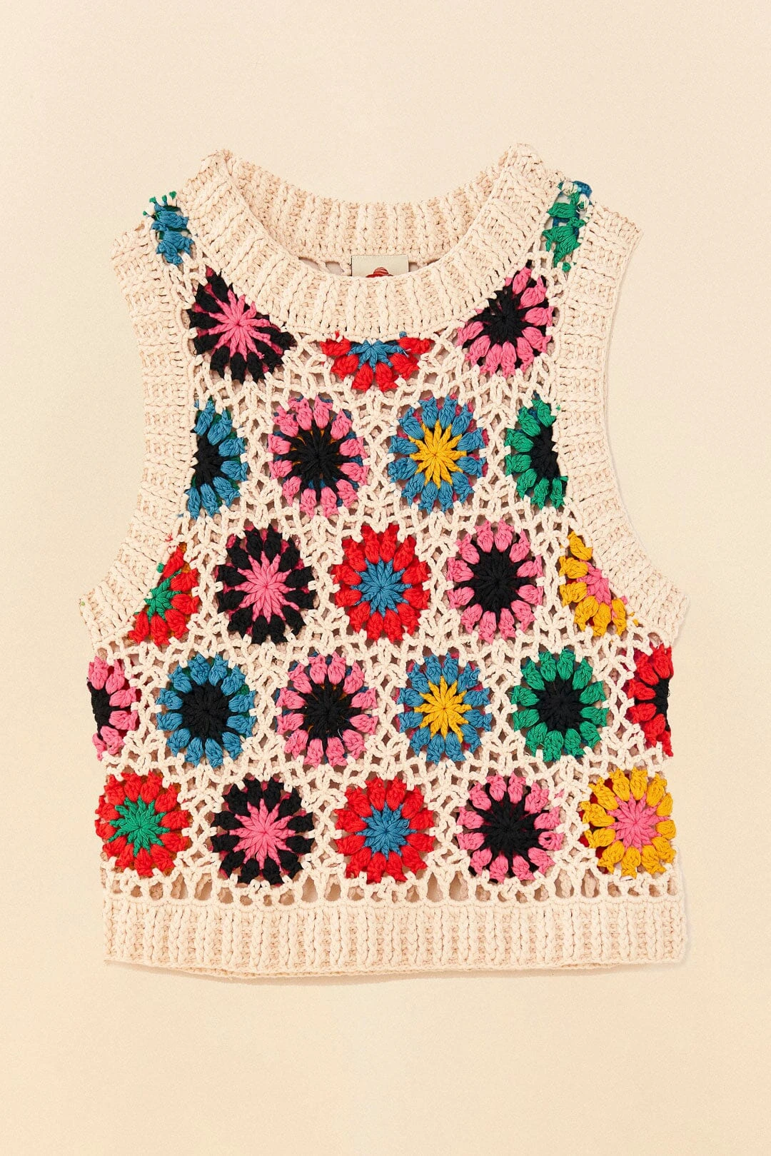 Farm Rio Multi Circles Crochet Vest 6 Farm Rio Multi Circles Crochet Vest - Image 6