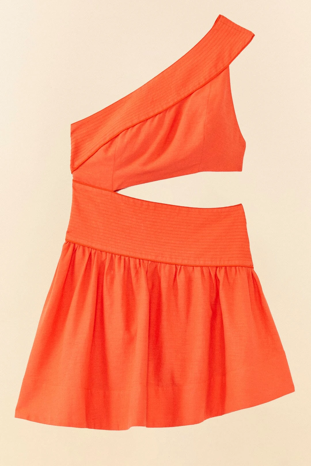 Farm Rio Orange One Shoulder Mini Dress 5 Farm Rio Orange One Shoulder Mini Dress - Image 5