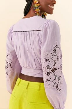 Farm Rio Lilac Lace Blouse -Farm Rio Shoop 306897 03