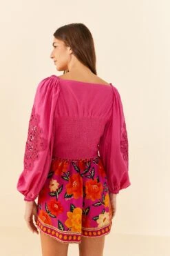 Farm Rio Pink Lace Blouse -Farm Rio Shoop 306900 04