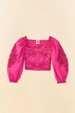 Farm Rio Pink Lace Blouse -Farm Rio Shoop 306900 06