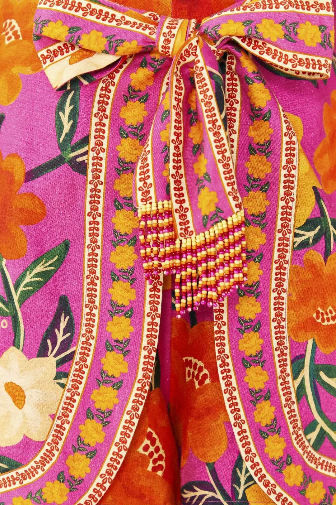 Farm Rio Pink Flower Tapestry Shorts 4 Farm Rio Pink Flower Tapestry Shorts - Image 4