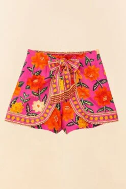 Farm Rio Pink Flower Tapestry Shorts 9 Farm Rio Pink Flower Tapestry Shorts -Farm Rio Shoop 306990 06