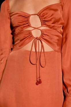 Farm Rio Caramel Cut Out Maxi Dress 9 Farm Rio Caramel Cut Out Maxi Dress -Farm Rio Shoop 308183 05