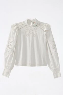 Farm Rio Off-White Romantic Blouse -Farm Rio Shoop 308187 06