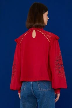 Farm Rio Red Romantic Blouse -Farm Rio Shoop 308188 03