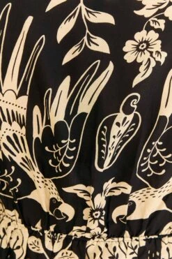 Farm Rio Black Graphic Floral Blouse -Farm Rio Shoop 308197 05