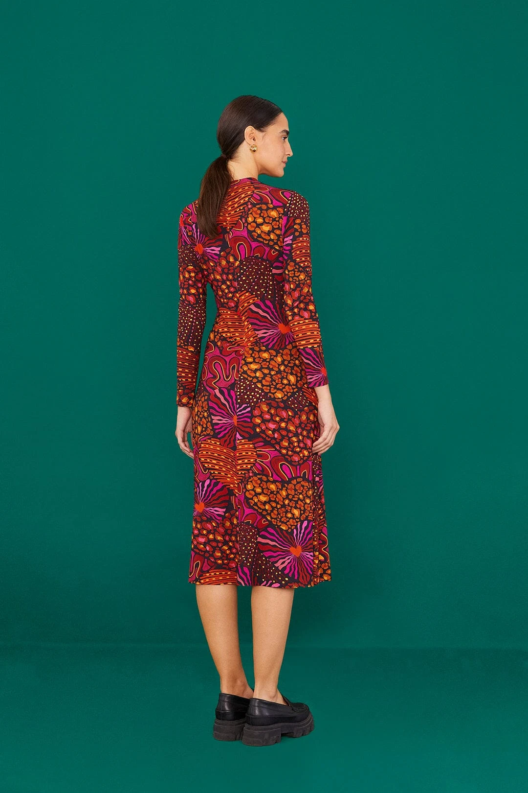 Farm Rio Leopard Hearts Jersey Dress 2 Farm Rio Leopard Hearts Jersey Dress - Image 2