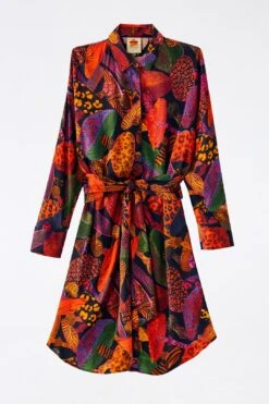 Farm Rio Leopard Mushroom Lenzing™ Ecovero™ Viscose Shirtdress 7 Farm Rio Leopard Mushroom Lenzing™ Ecovero™ Viscose Shirtdress -Farm Rio Shoop 308266 06