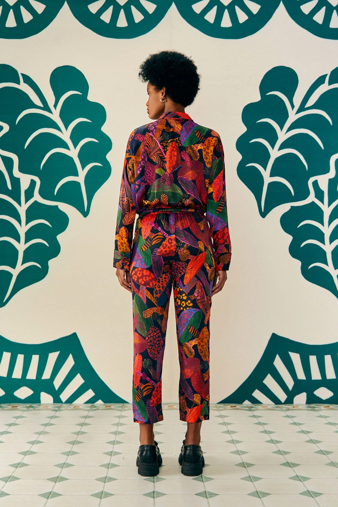 Farm Rio Leopard Mushroom Lenzing™ Ecovero™ Viscose Pants 3 Farm Rio Leopard Mushroom Lenzing™ Ecovero™ Viscose Pants - Image 3