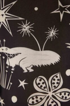 Black & White Cerrado Sky Tulle Blouse -Farm Rio Shoop 308525 04