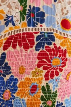 Farm Rio Sand Sunny Daisies Blouse 12 Farm Rio Sand Sunny Daisies Blouse -Farm Rio Shoop 309082 06