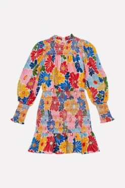 Farm Rio Sand Sunny Daisies Mini Dress -Farm Rio Shoop 309084 06