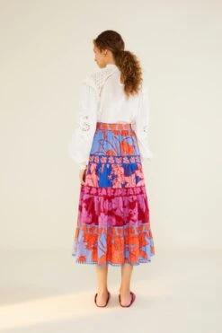 Farm Rio Mixed Living Nature Skirt -Farm Rio Shoop 309090 03