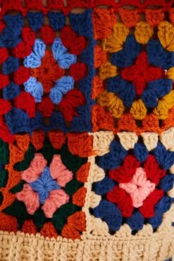 Farm Rio Multicolor Patchwork Crochet Vest 8 Farm Rio Multicolor Patchwork Crochet Vest -Farm Rio Shoop 309108 04