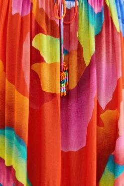 Farm Rio Red Ombre Chita Maxi Dress -Farm Rio Shoop 309149 04