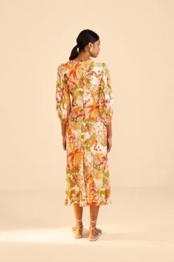 Farm Rio Sand Leopard Forest Midi Dress 8 Farm Rio Sand Leopard Forest Midi Dress -Farm Rio Shoop 309150 04