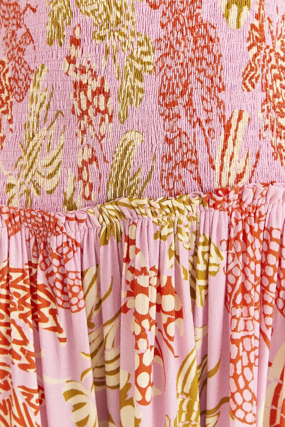 Farm Rio Pink Mixed Lobsters Midi Dress 6 Farm Rio Pink Mixed Lobsters Midi Dress - Image 6
