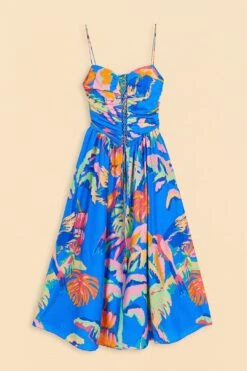 Farm Rio Blue Painted Jungle Midi Dress -Farm Rio Shoop 309160 06