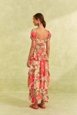 Farm Rio Pink Blooming Floral Maxi Dress 9 Farm Rio Pink Blooming Floral Maxi Dress -Farm Rio Shoop 309161 04