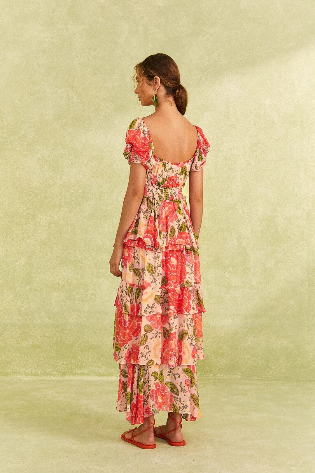 Farm Rio Pink Blooming Floral Maxi Dress 4 Farm Rio Pink Blooming Floral Maxi Dress - Image 4