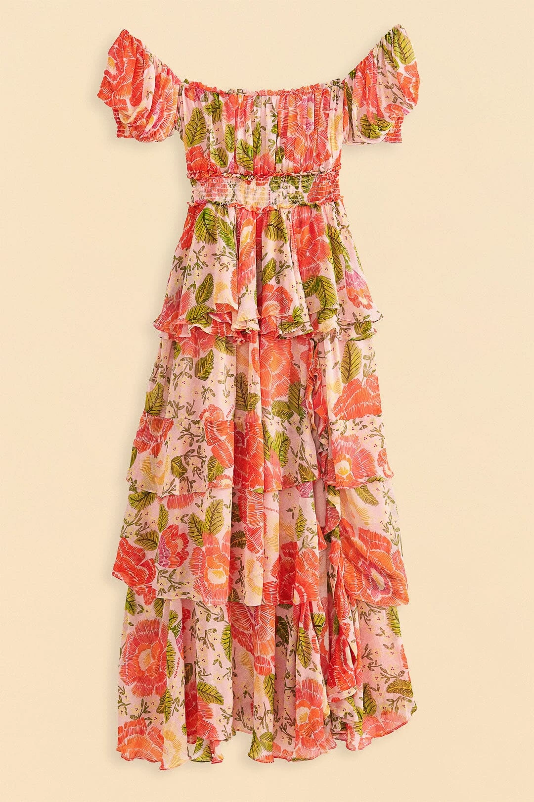 Farm Rio Pink Blooming Floral Maxi Dress 6 Farm Rio Pink Blooming Floral Maxi Dress - Image 6
