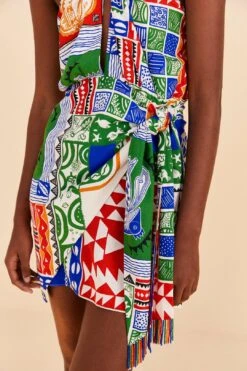 Farm Rio Off-White Pitta Colors Mini Dress 8 Farm Rio Off-White Pitta Colors Mini Dress -Farm Rio Shoop 309169 03