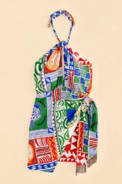 Farm Rio Off-White Pitta Colors Mini Dress 11 Farm Rio Off-White Pitta Colors Mini Dress -Farm Rio Shoop 309169 06