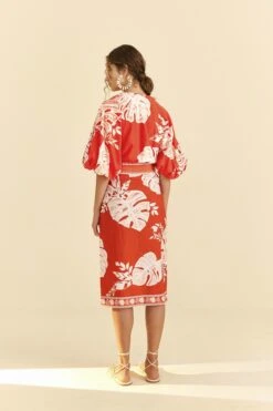 Farm Rio Red Lace Monsteras Crop Top 9 Farm Rio Red Lace Monsteras Crop Top -Farm Rio Shoop 309178 04