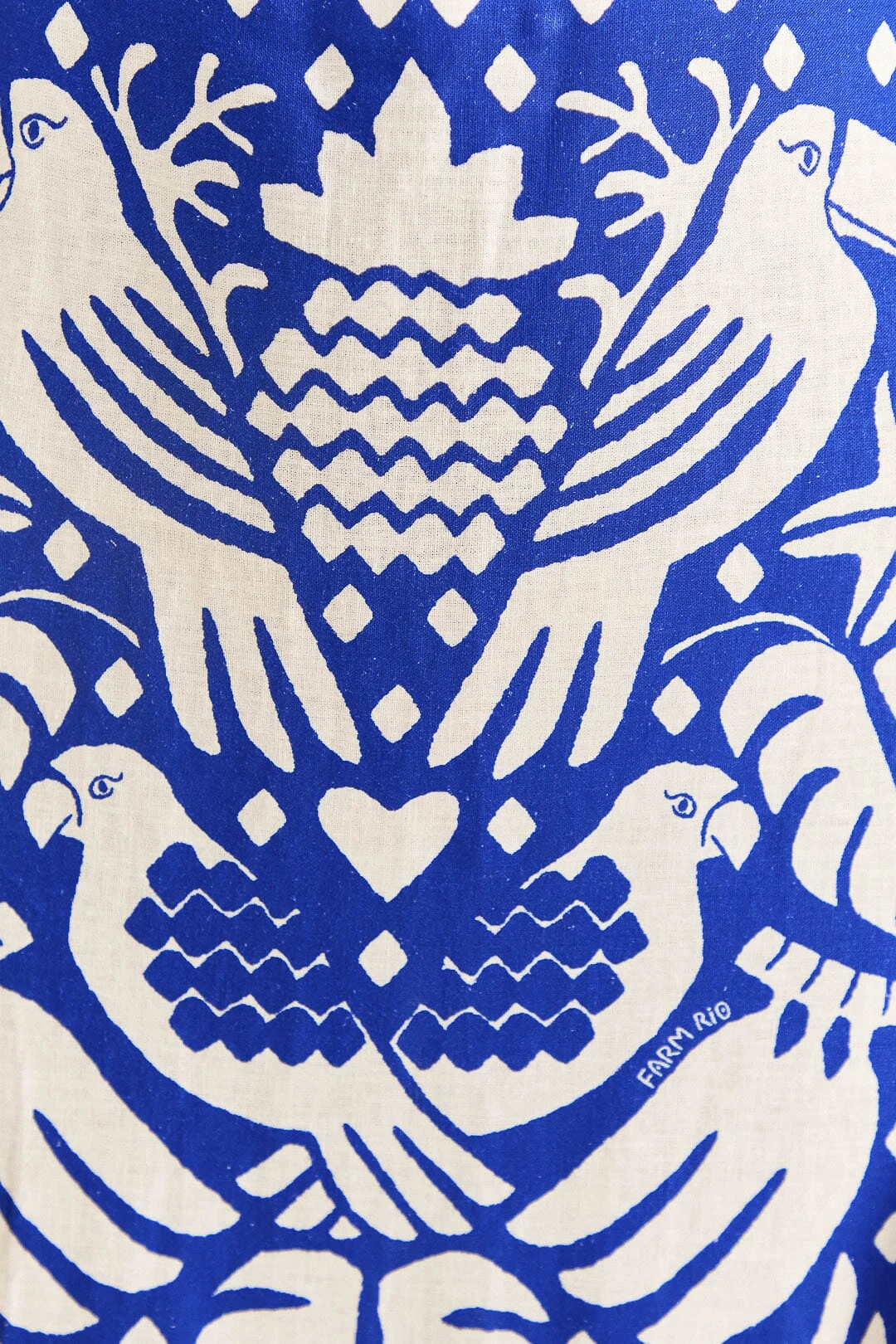 Farm Rio Navy Blue Jungle Scarf Midi Dress 6 Farm Rio Navy Blue Jungle Scarf Midi Dress - Image 6