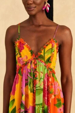 Farm Rio Mixed Romantic Garden Mini Dress 8 Farm Rio Mixed Romantic Garden Mini Dress -Farm Rio Shoop 309192 03