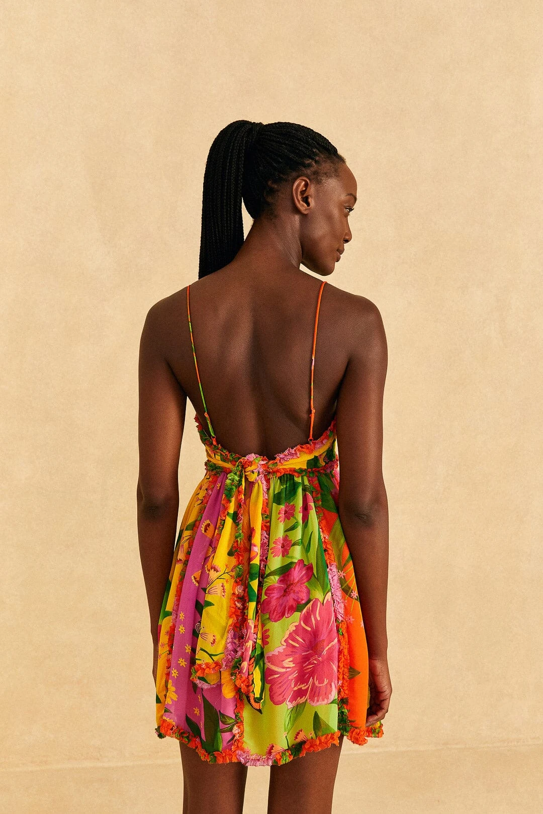 Farm Rio Mixed Romantic Garden Mini Dress 4 Farm Rio Mixed Romantic Garden Mini Dress - Image 4