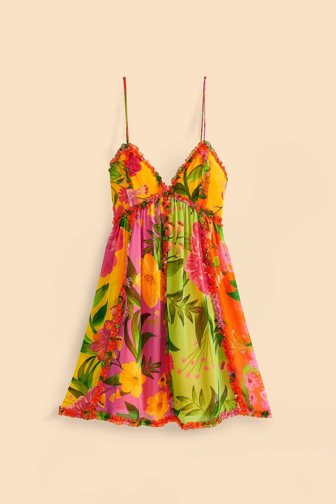 Farm Rio Mixed Romantic Garden Mini Dress 6 Farm Rio Mixed Romantic Garden Mini Dress - Image 6